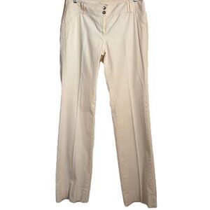 WHBM Legacy Modern Boot Leg Pant Lined Cream Size 2R